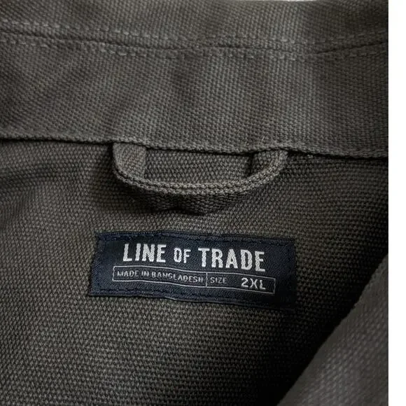 Line of Trade The Montana Canvas Trucker Jacket Ranger Green - Picture 8 of 15